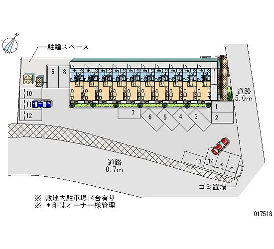 ★手数料０円★沖縄市越来２丁目　月極駐車場（LP）